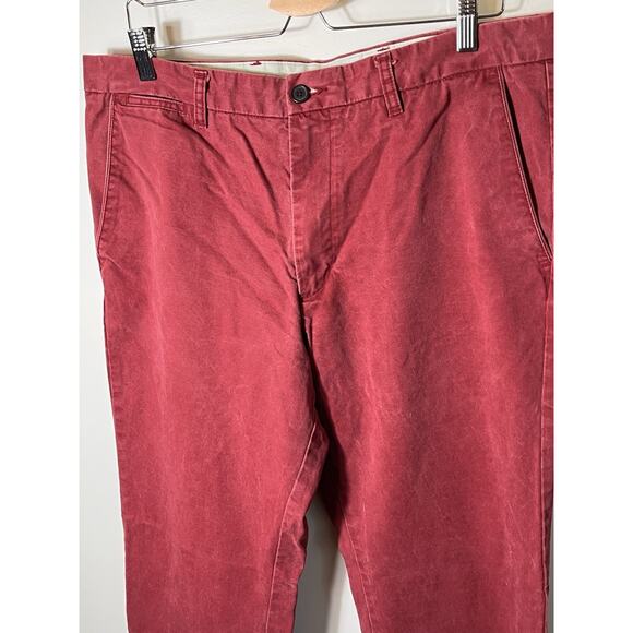 Dockers D3 Classic Fit Khaki Diem Red Pants 38x34 Straight 100% Cotton - Picture 4 of 11